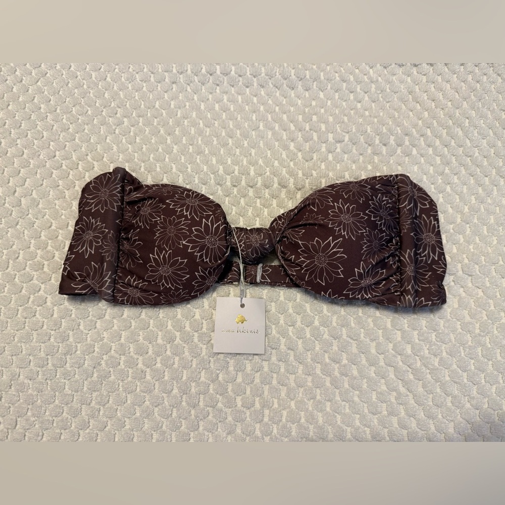 Ama Bikinis Tigerlily Bandeau Knot Bikini Top
